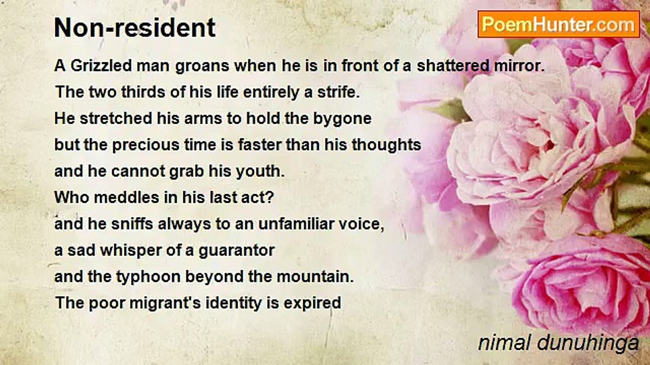 nimal dunuhinga - Non-resident