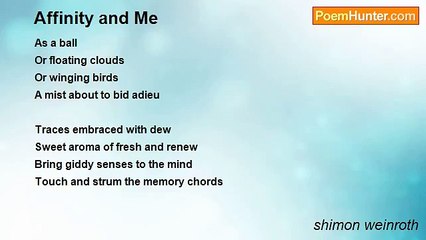 shimon weinroth - Affinity and Me