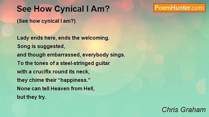Chris Graham - See How Cynical I Am?