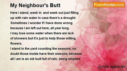 sylvia spencer - My Neighbour's Butt