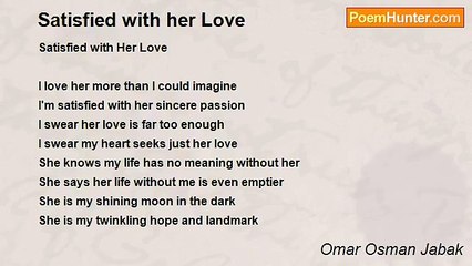 Omar Osman Jabak - Satisfied with her Love