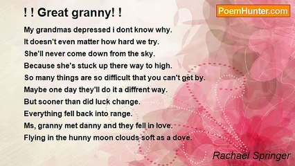 Rachael Springer - ! ! Great granny! !