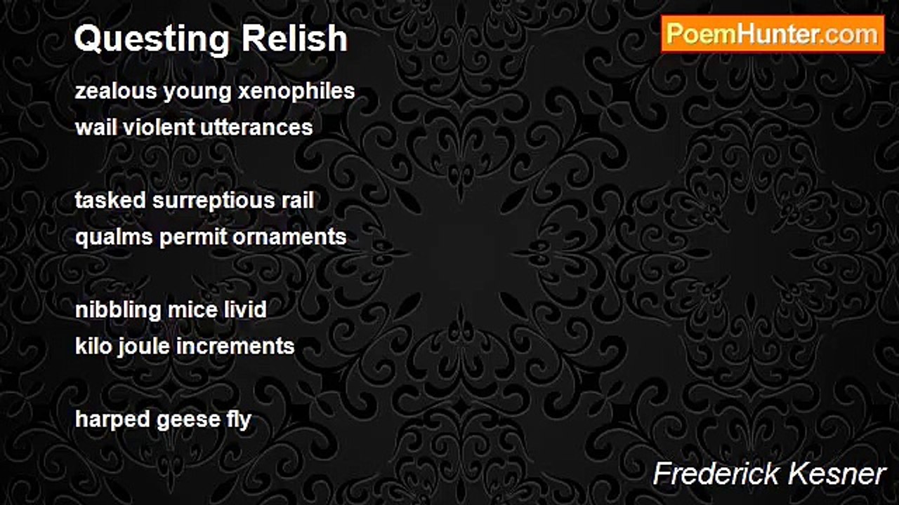 Frederick Kesner - Questing Relish