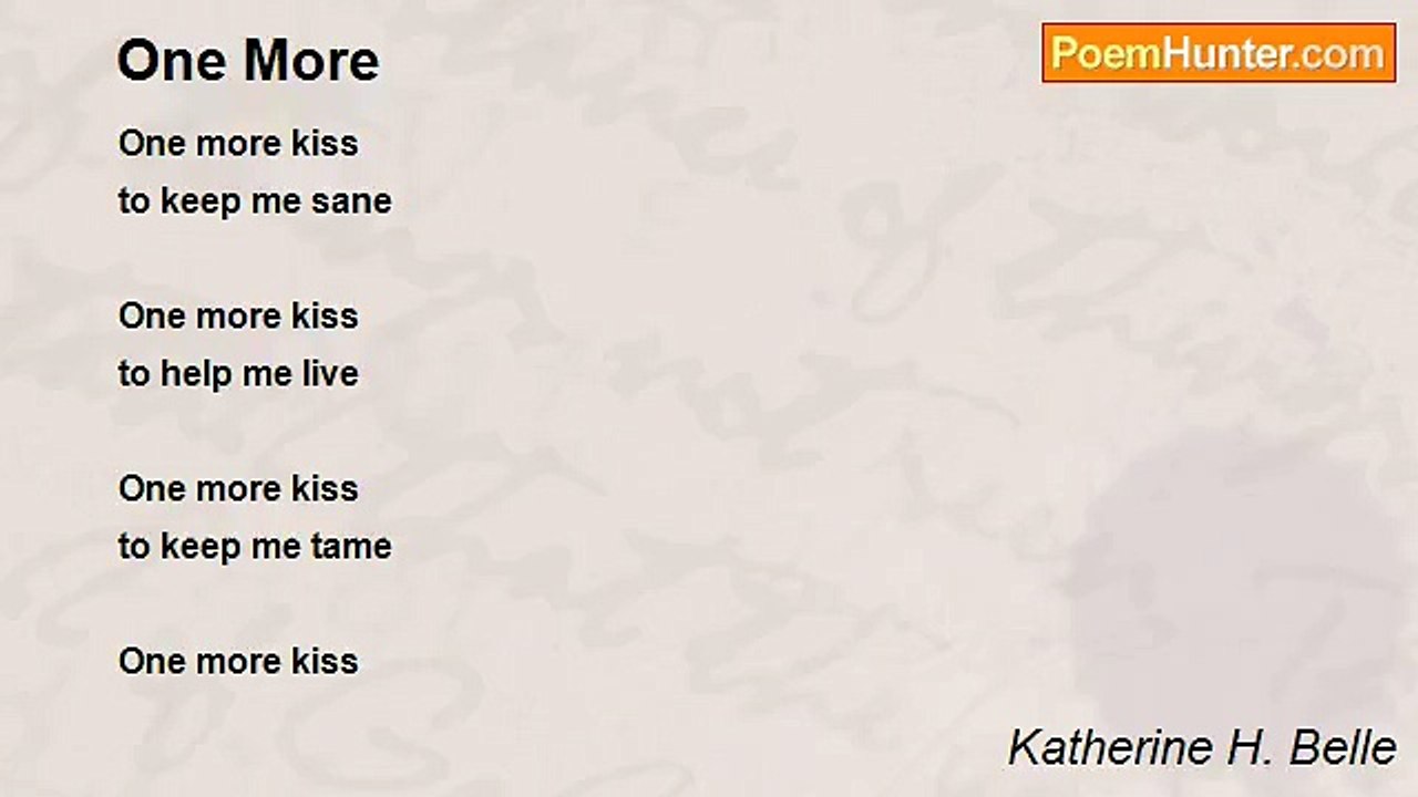 Katherine H. Belle - One More