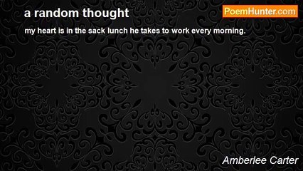 Amberlee Carter - a random thought