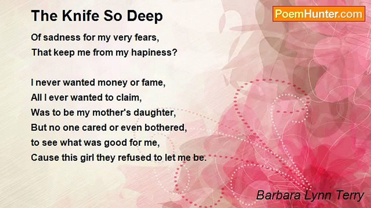Barbara Lynn Terry - The Knife So Deep