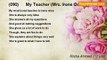 Risha Ahmed (12 yrs) - (090)      My Teacher (Mrs. Irene Gomez)