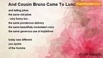 Alison Cassidy - And Cousin Bruno Came To Lunch