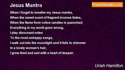 Uriah Hamilton - Jesus Mantra