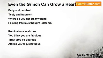 Esther Leclerc - Even the Grinch Can Grow a Heart