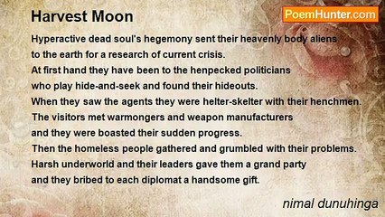 nimal dunuhinga - Harvest Moon