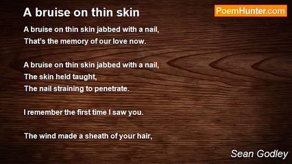 Sean Godley - A bruise on thin skin