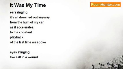 Lee Degnan - It Was My Time