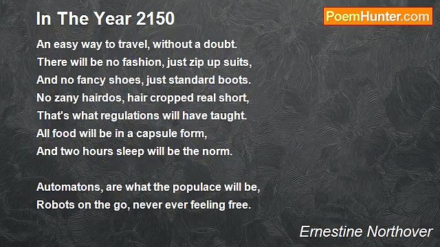 Ernestine Northover - In The Year 2150