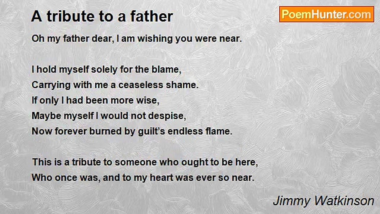 Jimmy Watkinson - A tribute to a father