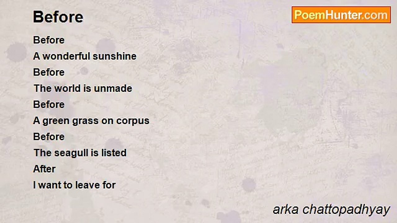 arka chattopadhyay - Before