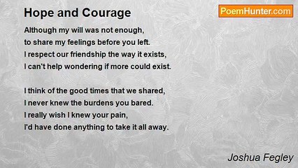 Joshua Fegley - Hope and Courage