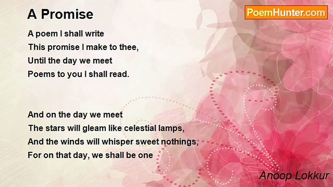 Anoop Lokkur - A Promise