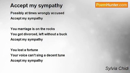 Sylvia Chidi - Accept my sympathy