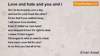 Eman Awad - Love and hate and you and i