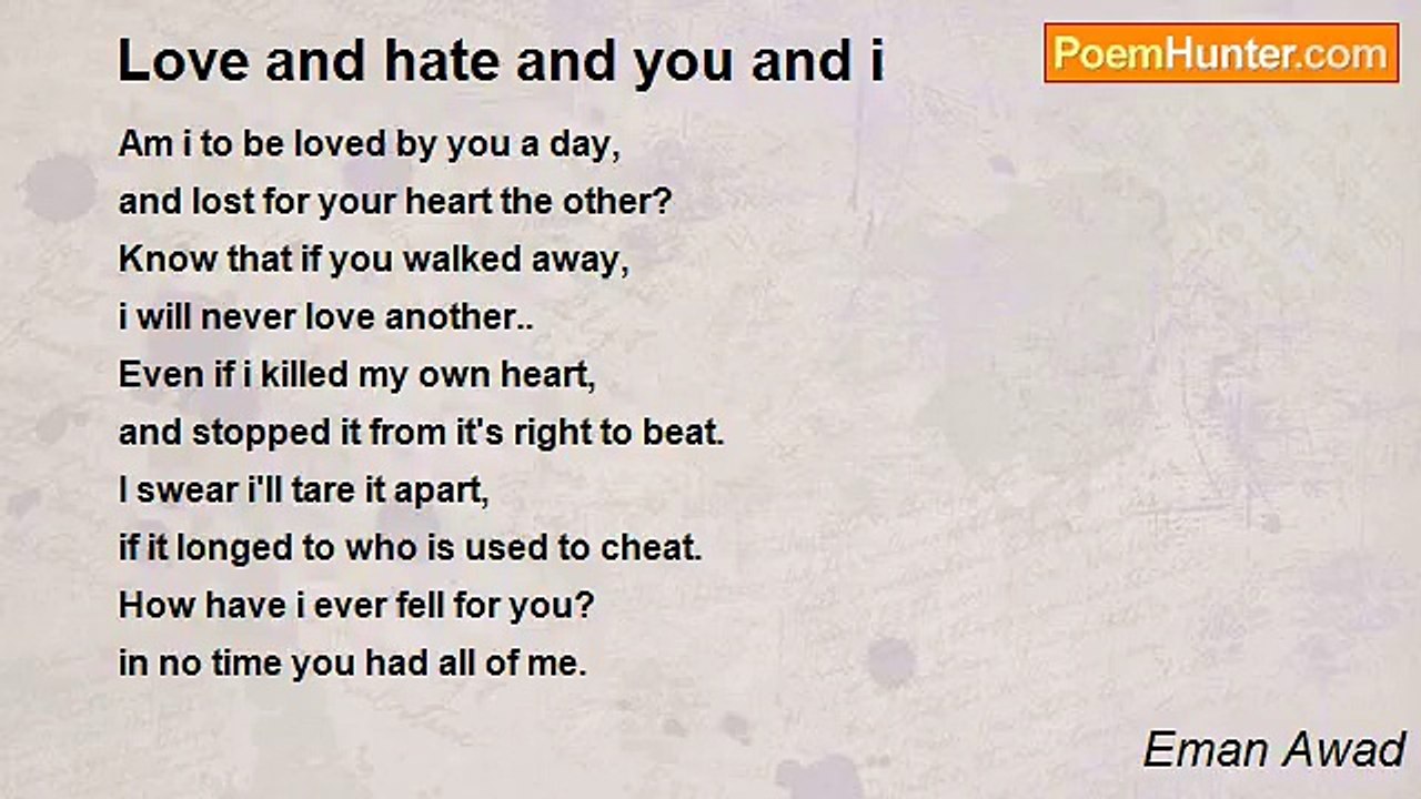 Eman Awad - Love and hate and you and i