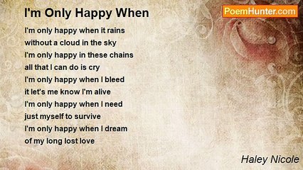 Haley Nicole - I'm Only Happy When