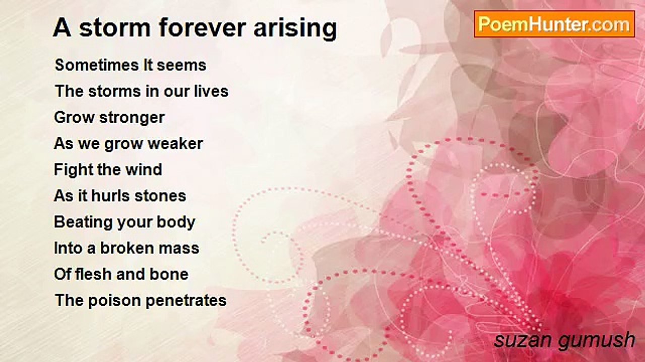 suzan gumush - A storm forever arising