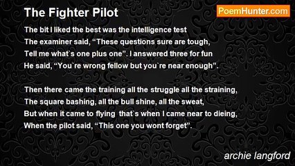 archie langford - The Fighter Pilot