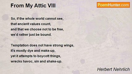 Herbert Nehrlich - From My Attic VIII