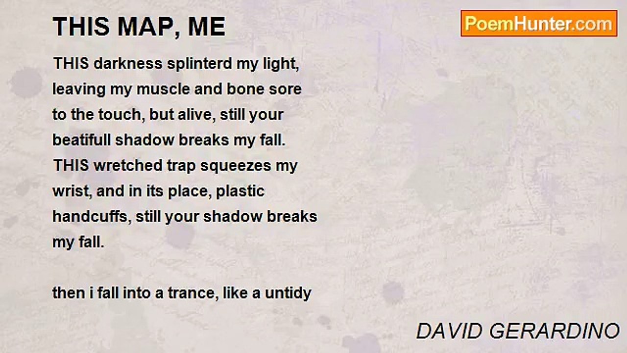 DAVID GERARDINO - THIS MAP, ME