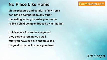 Arti Chopra - No Place Like Home