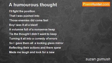 suzan gumush - A humourous thought
