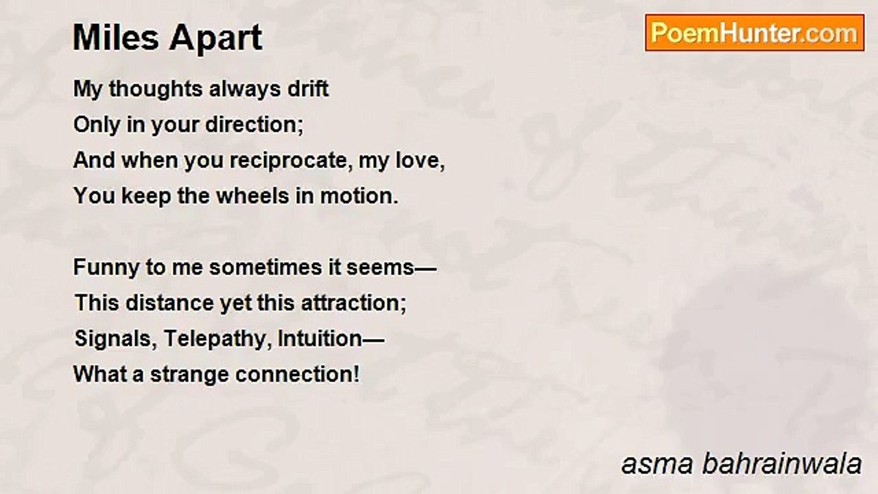 asma bahrainwala - Miles Apart