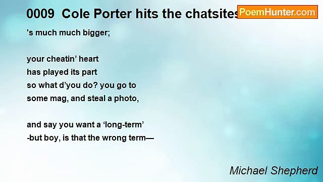 Michael Shepherd - 0009 Cole Porter hits the chatsites