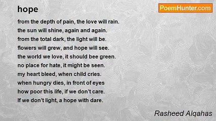 Rasheed Alqahas - hope