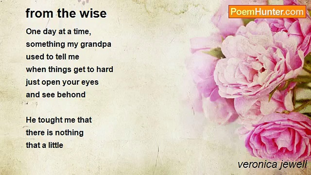 veronica jewell - from the wise