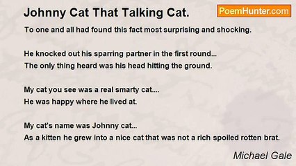 Michael Gale - Johnny Cat That Talking Cat.