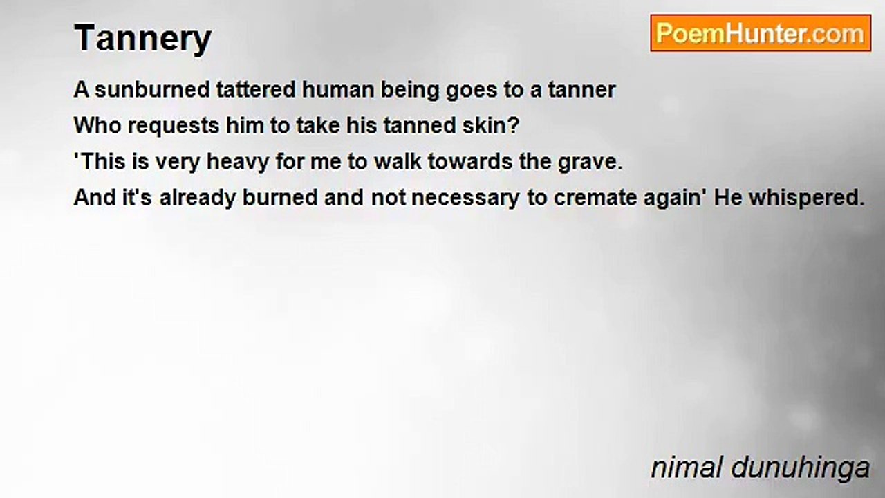nimal dunuhinga - Tannery