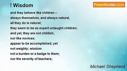 Michael Shepherd - ! Wisdom