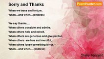 Shery Vincent - Sorry and Thanks