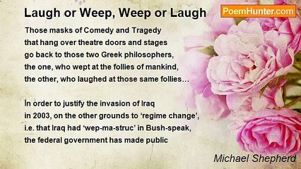 Michael Shepherd - Laugh or Weep, Weep or Laugh