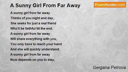 Gergana Petrova - A Sunny Girl From Far Away