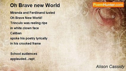 Alison Cassidy - Oh Brave new World