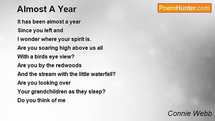 Connie Webb - Almost A Year