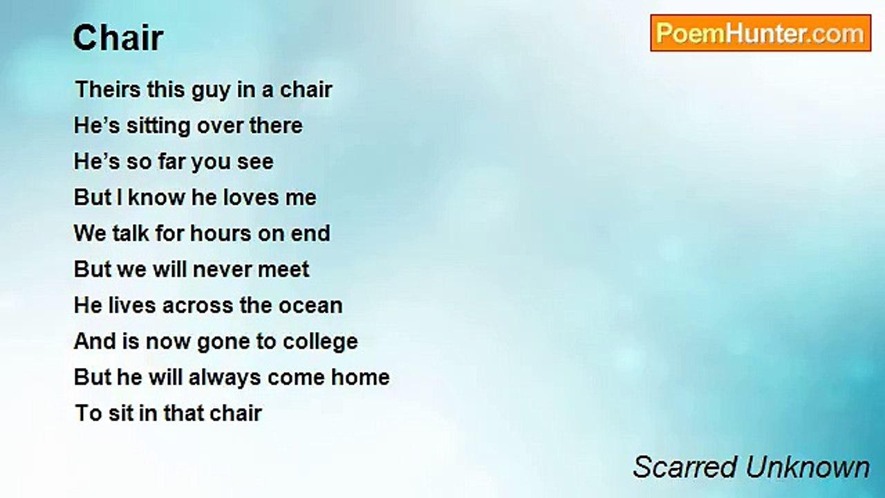 Scarred Unknown - Chair