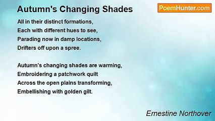Ernestine Northover - Autumn's Changing Shades