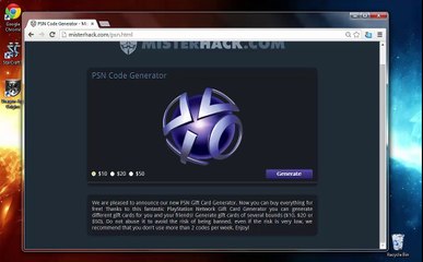 Free PSN Code Generator - Gift Card - 2014