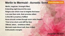 Jonathan ROBIN - Merlin to Mermaid - Acrostic Sonnet
