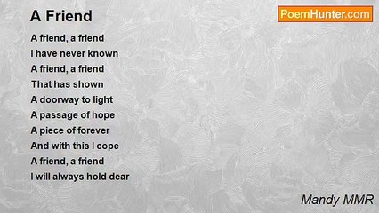 Mandy MMR - A Friend