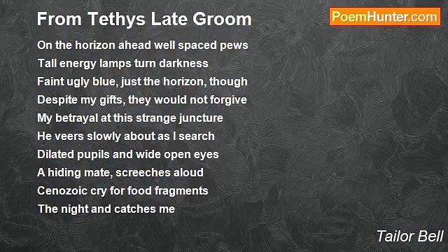 Tailor Bell - From Tethys Late Groom